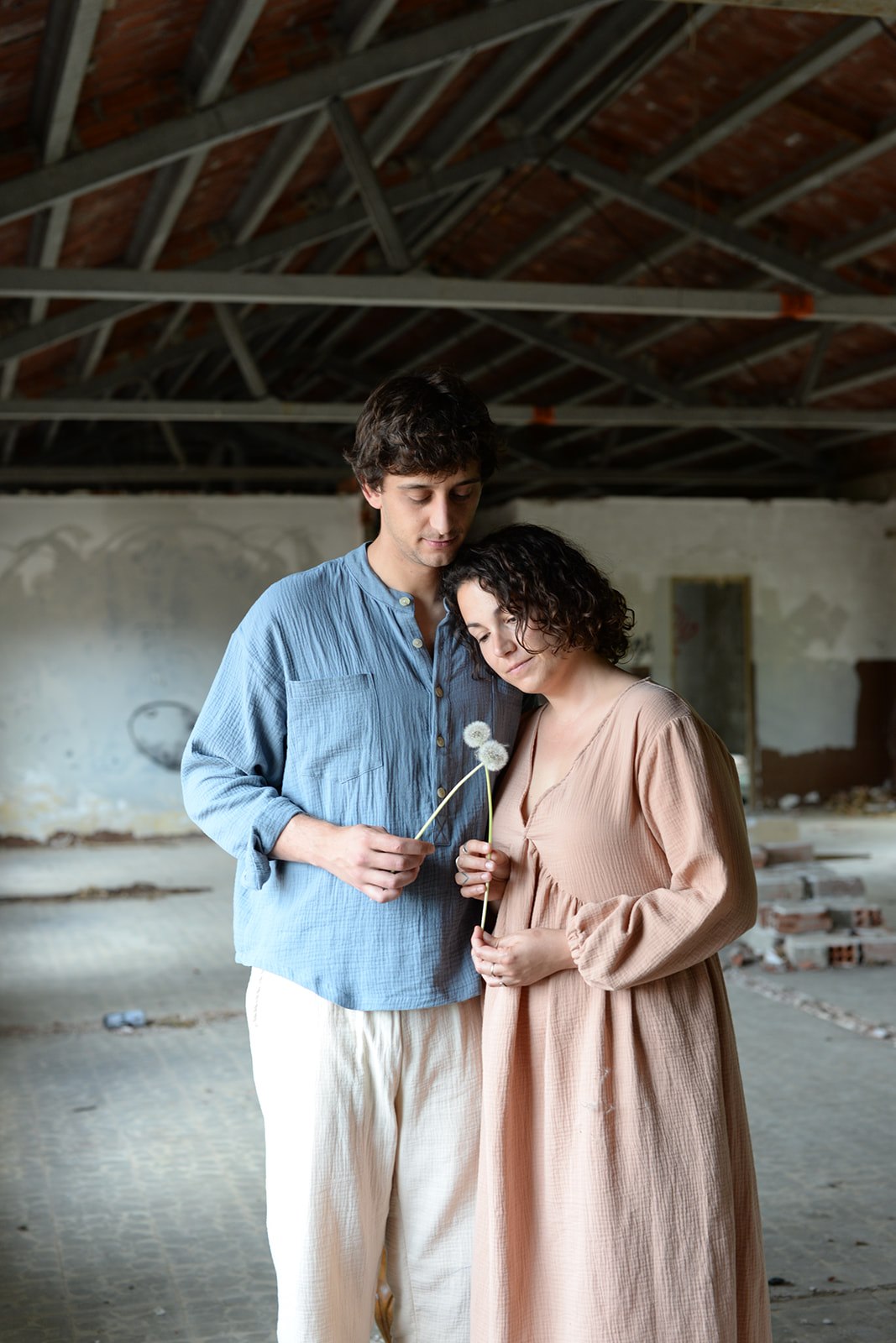 Pink boho midi dress