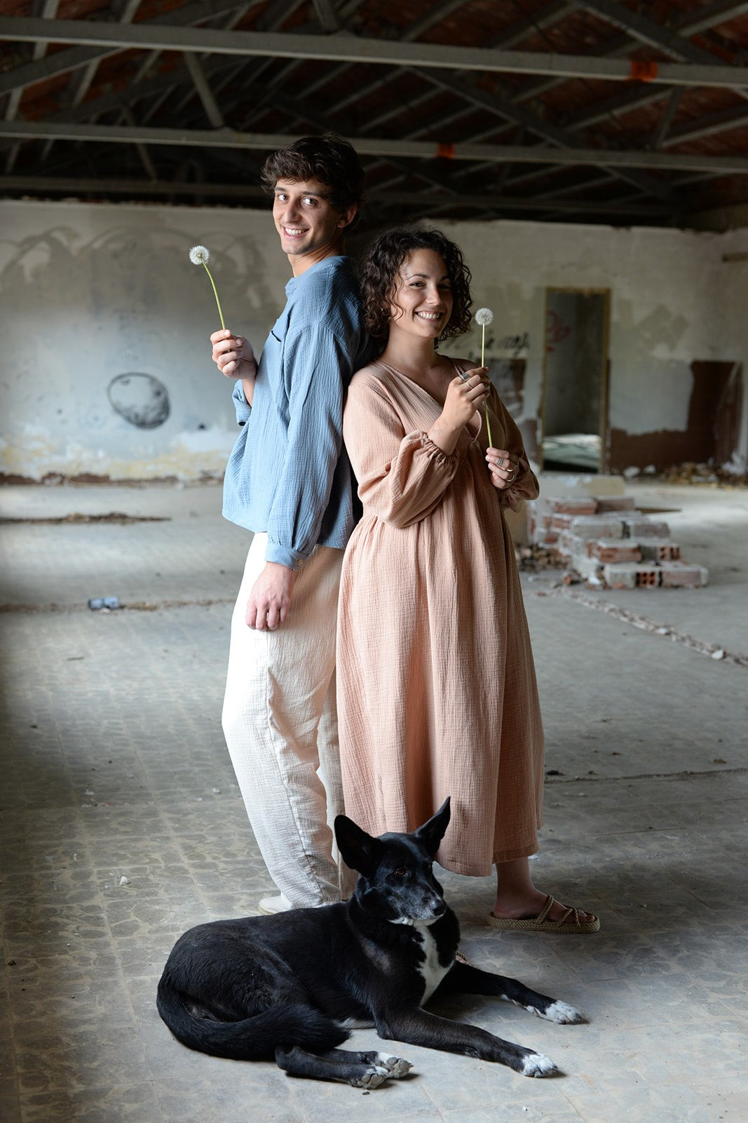 Pink boho midi dress