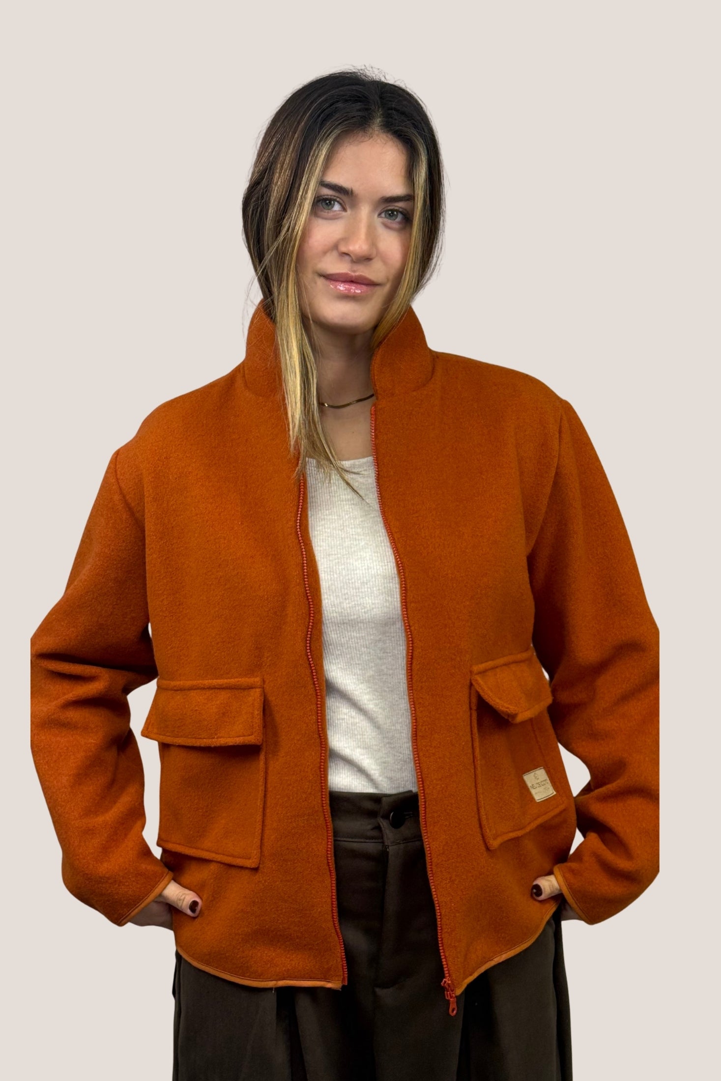 Chaqueta teja