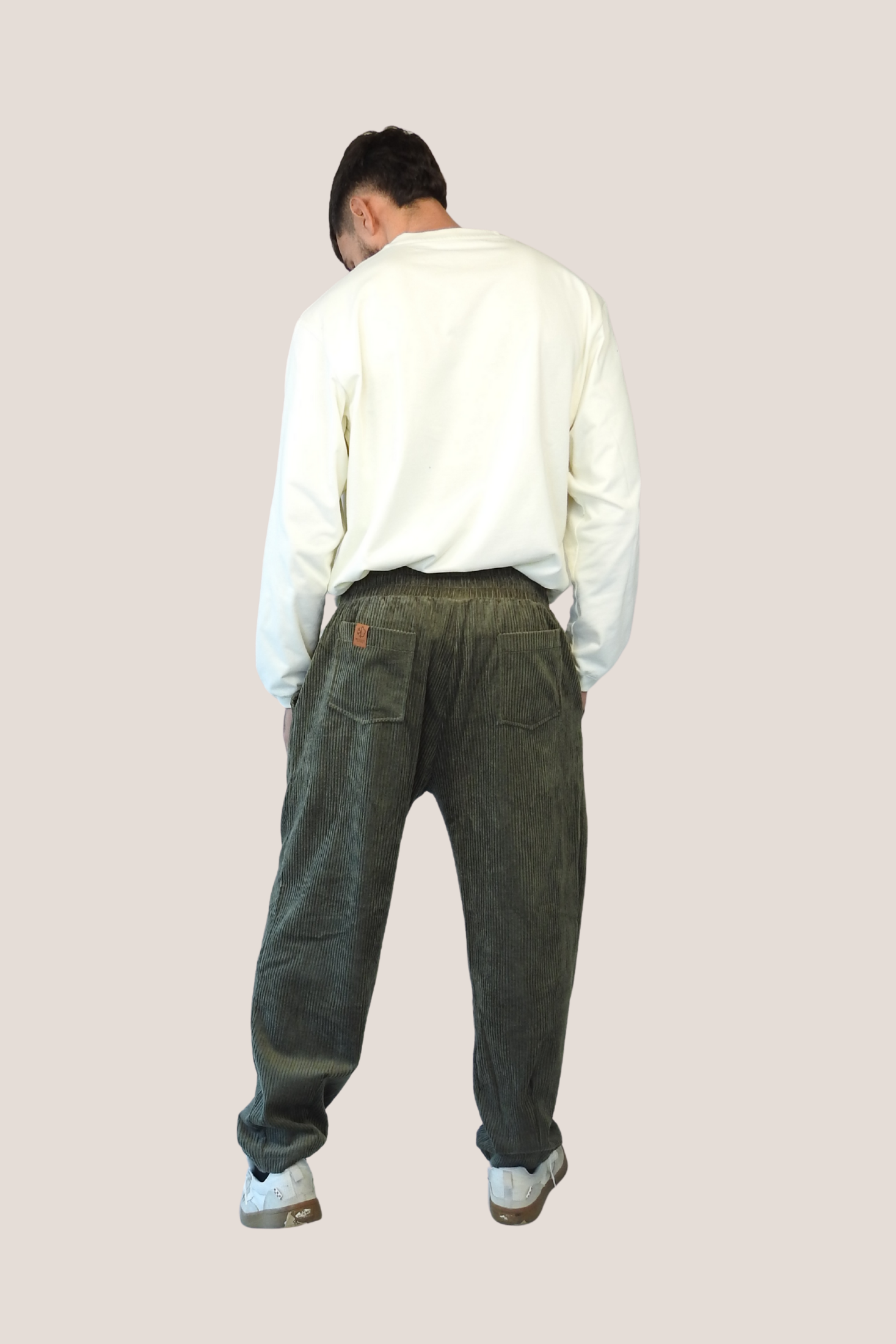 Pantalón pana verde