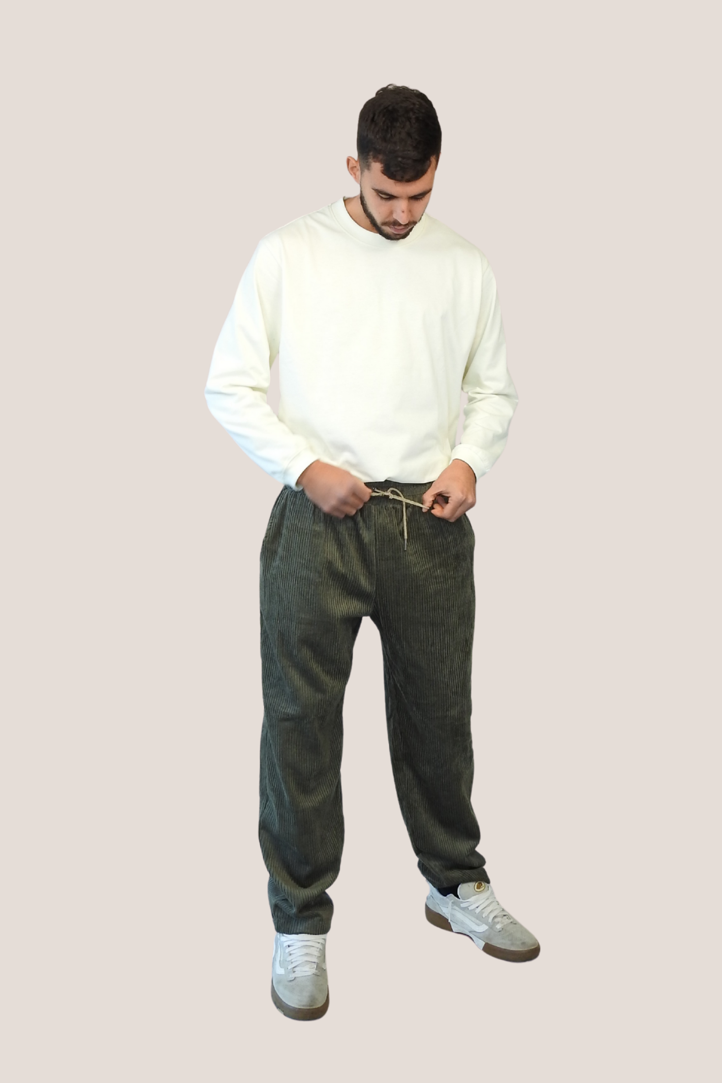 Pantalón pana verde