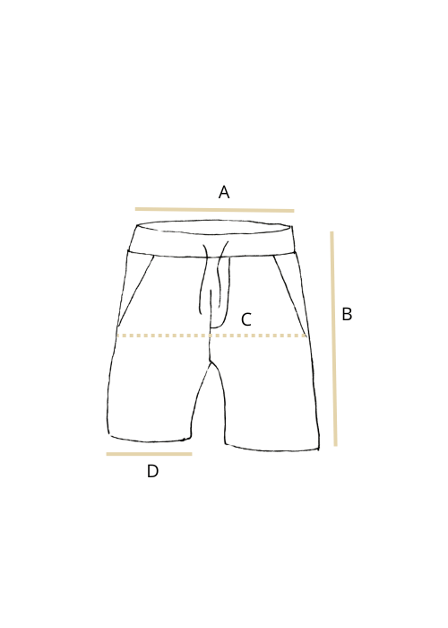 Bermuda Das unisex rayas