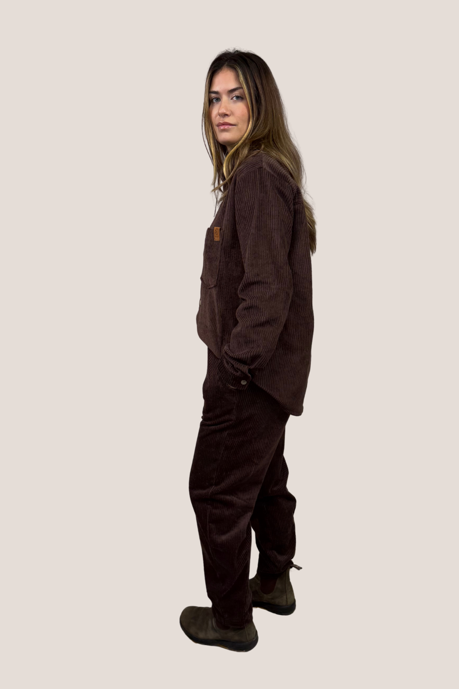 Sobrecamisa pana marrón