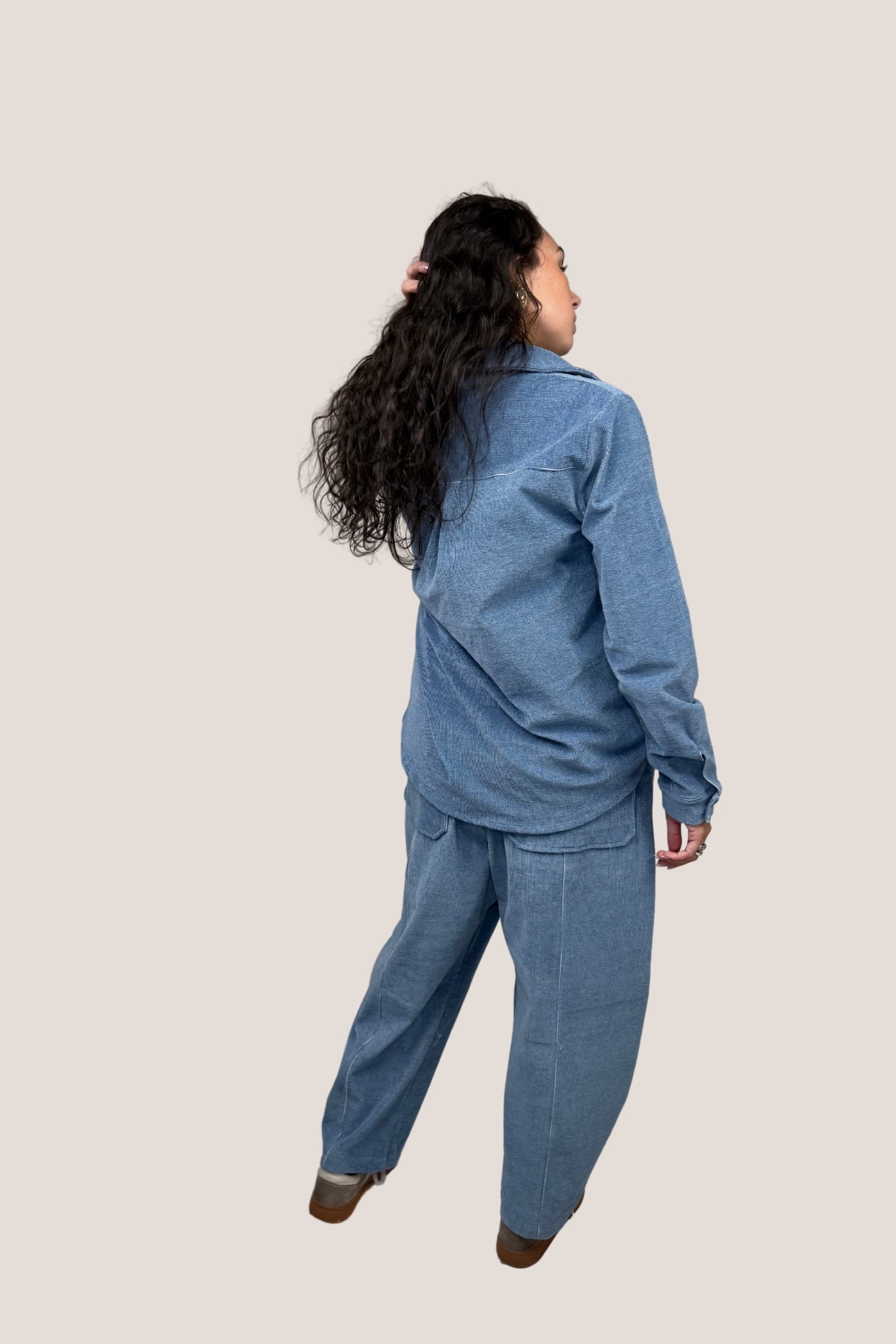 Sobrecamisa micro pana tejana