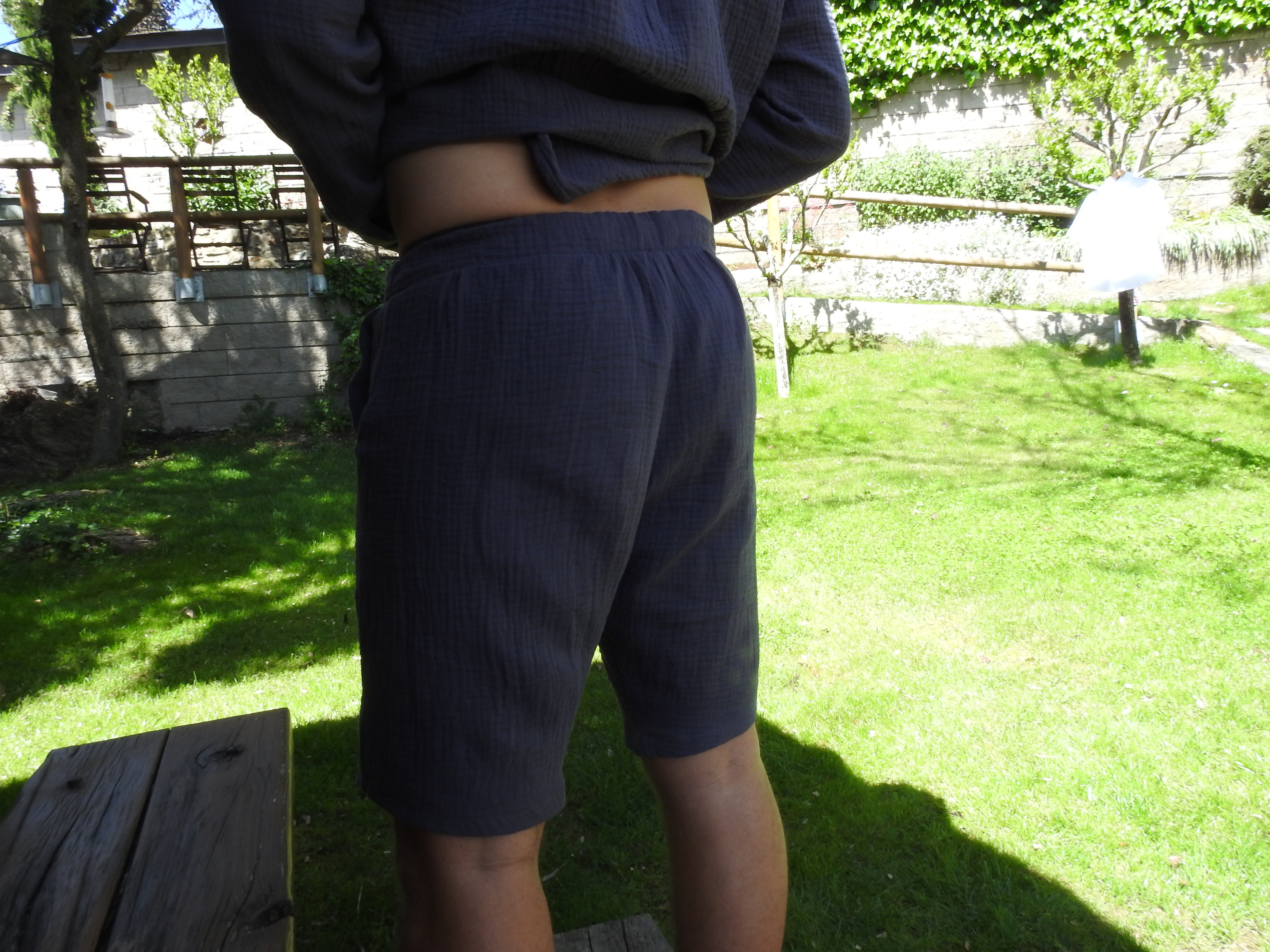 Bermuda Das unisex gris
