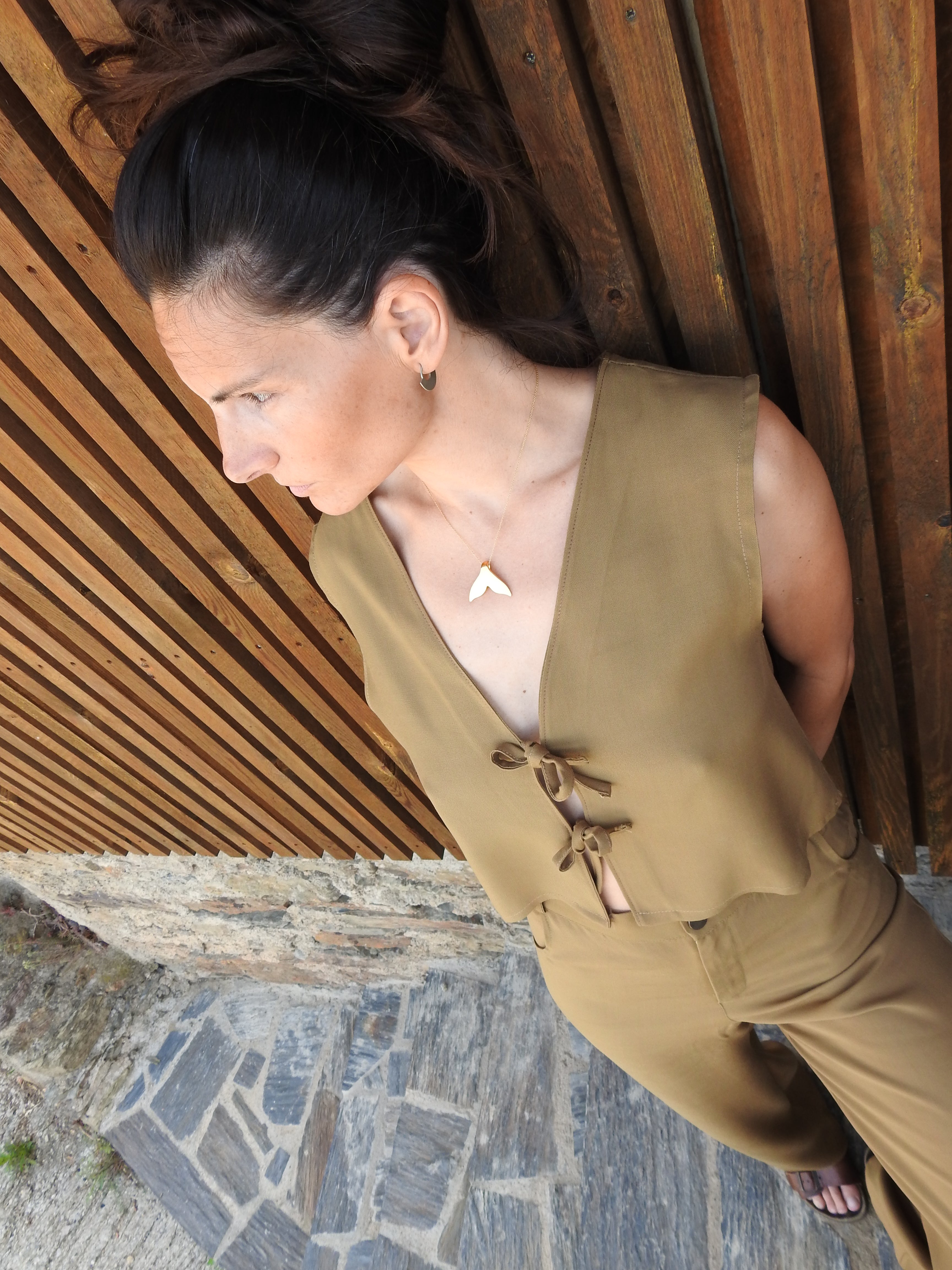 Blusa Mura mocha mousse