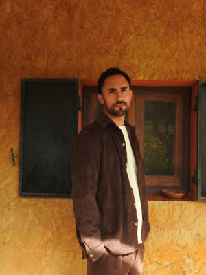 Sobrecamisa pana marrón