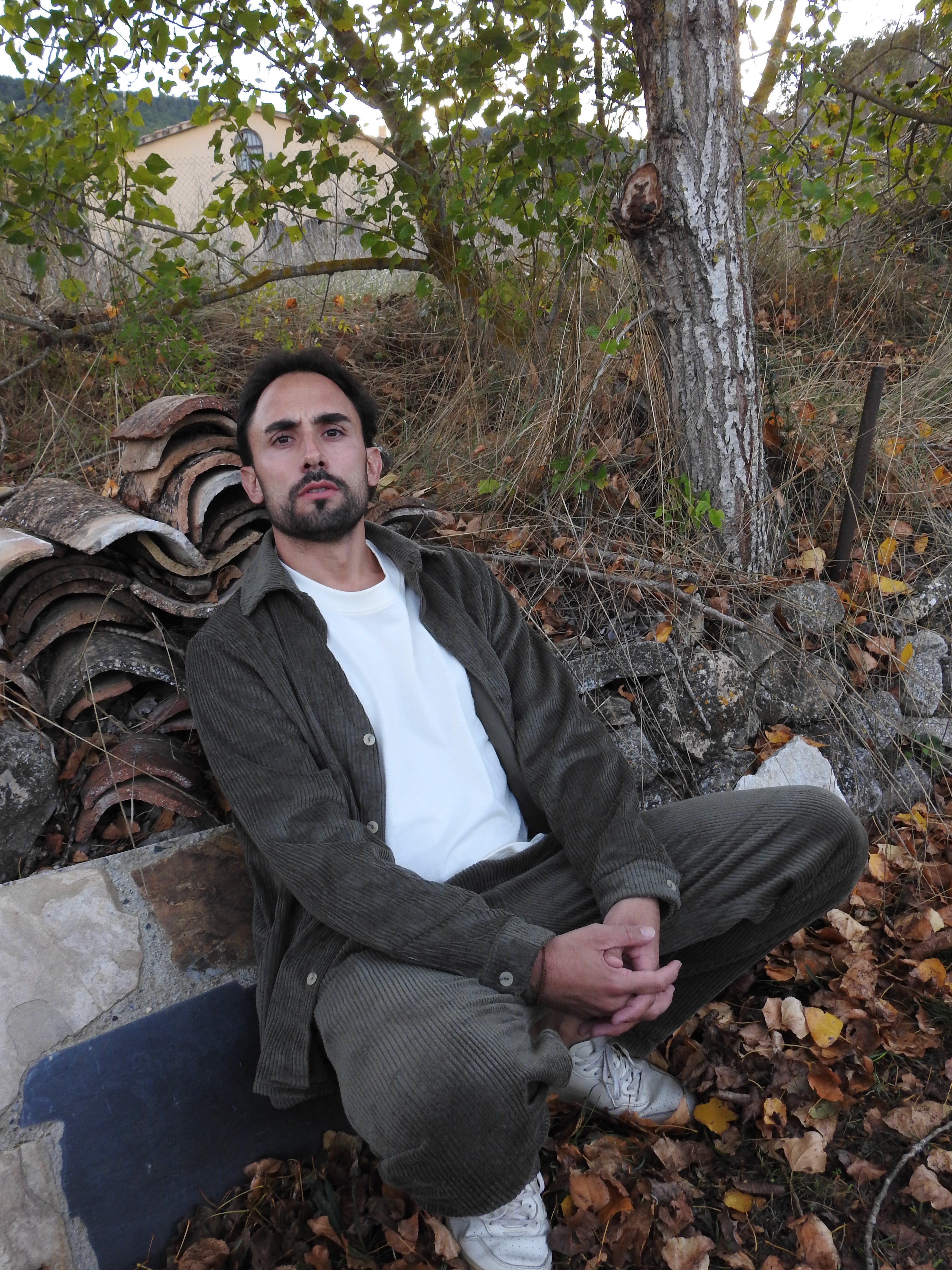 Pantalón pana verde