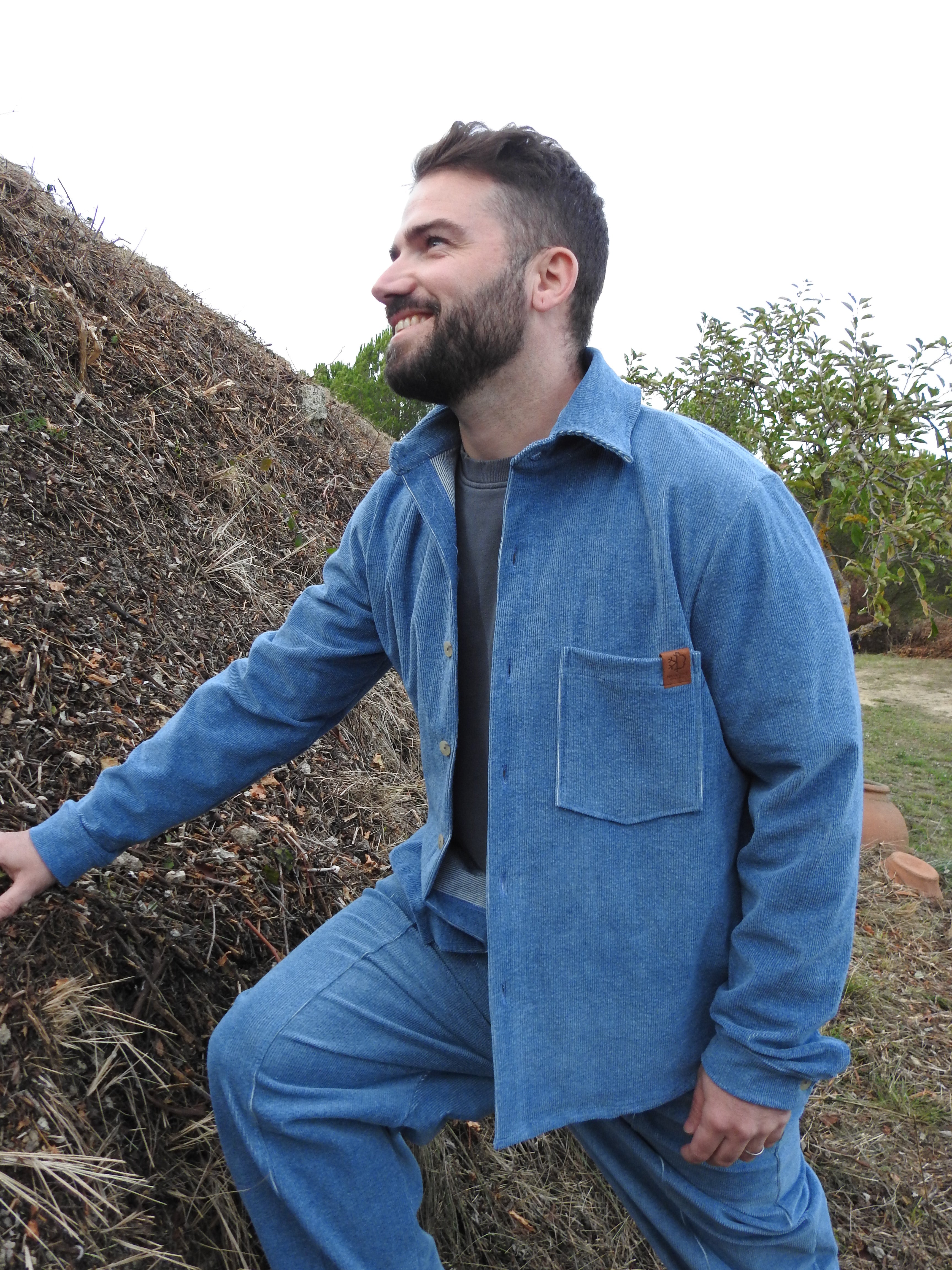 Sobrecamisa micro pana tejana