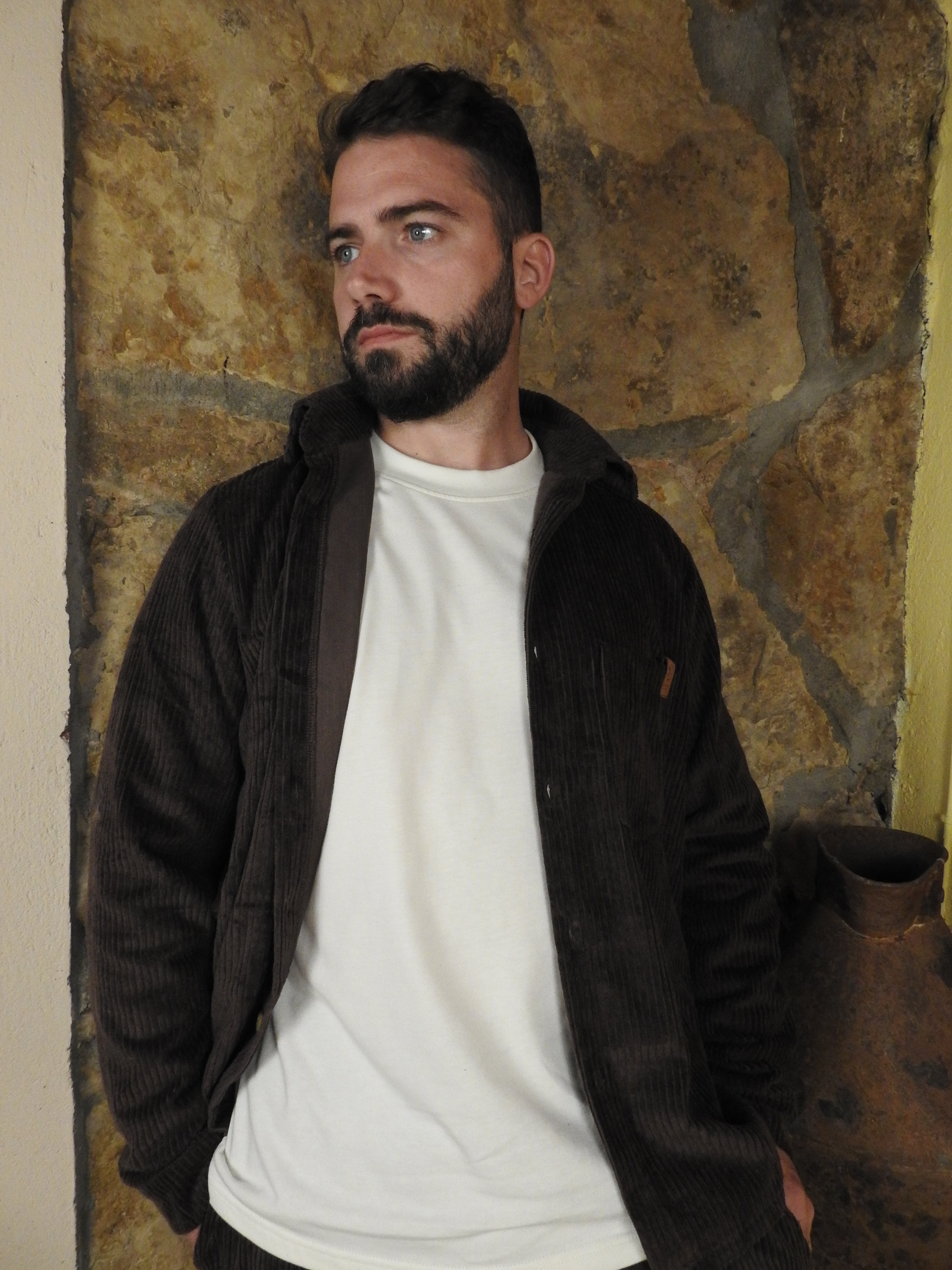 Sobrecamisa pana marrón