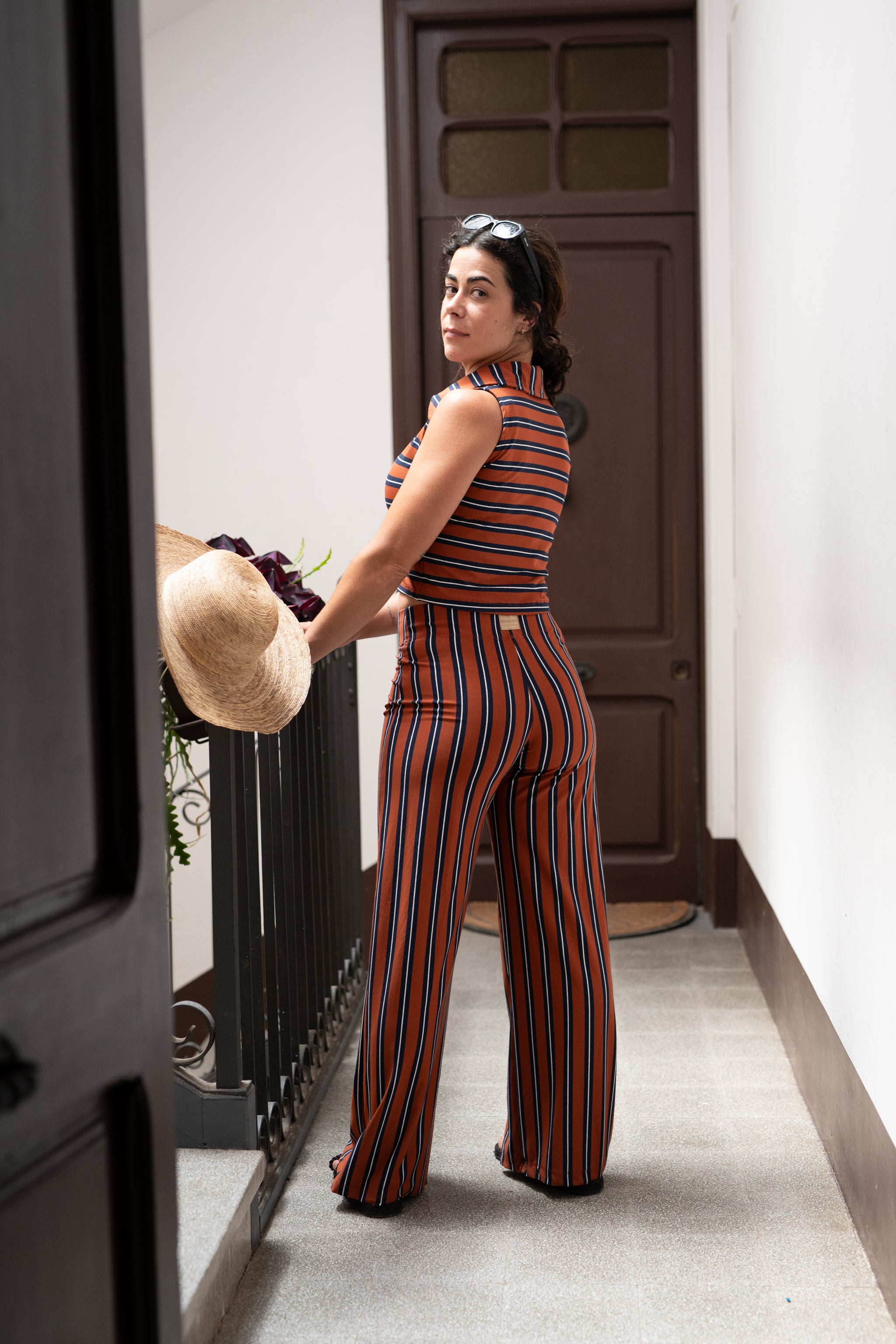 Pantalons pota d'elefant ratllats