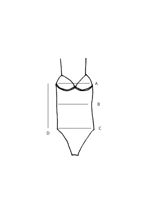 Bañador rayas granate