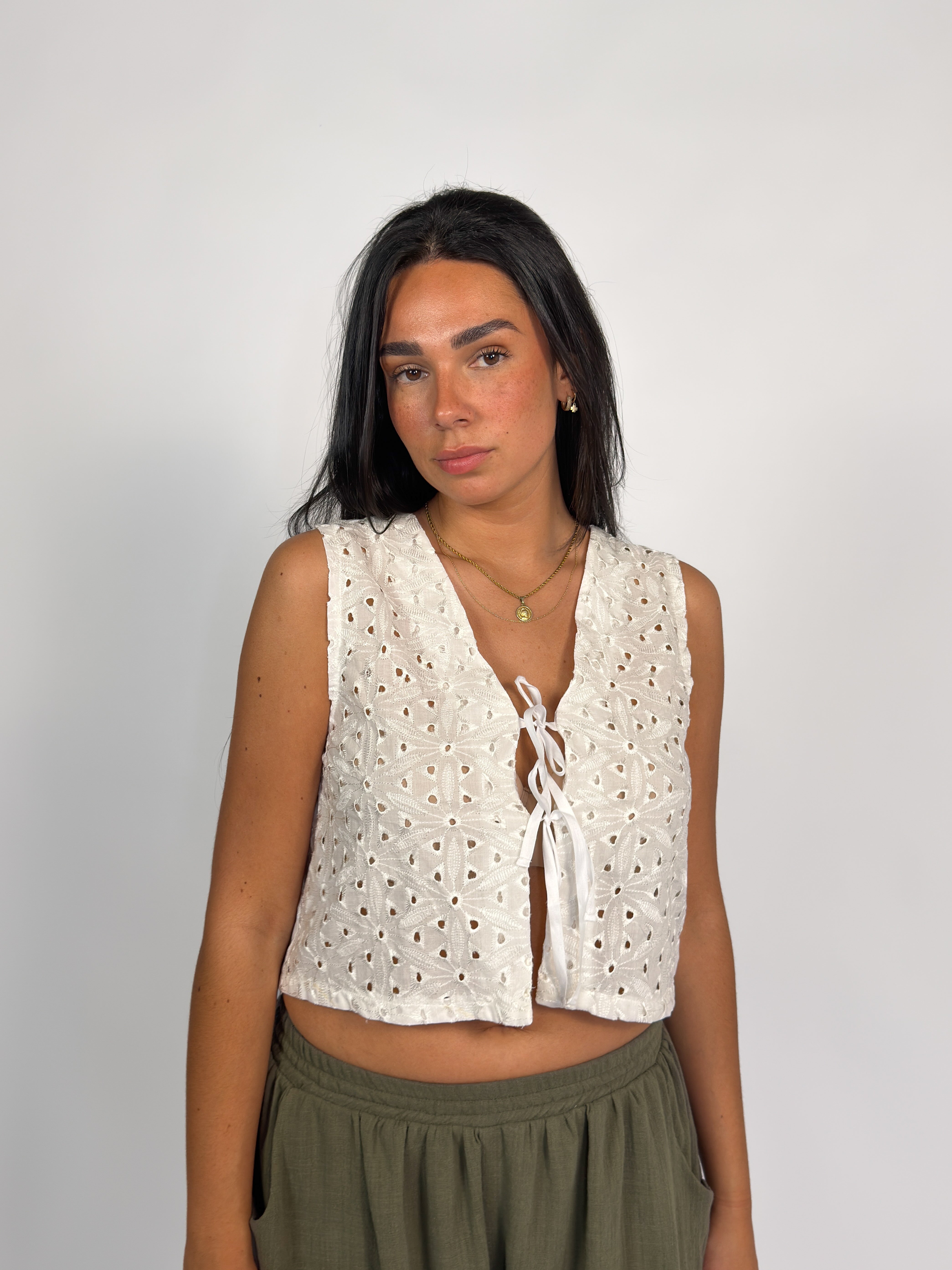 Top bordado lazada