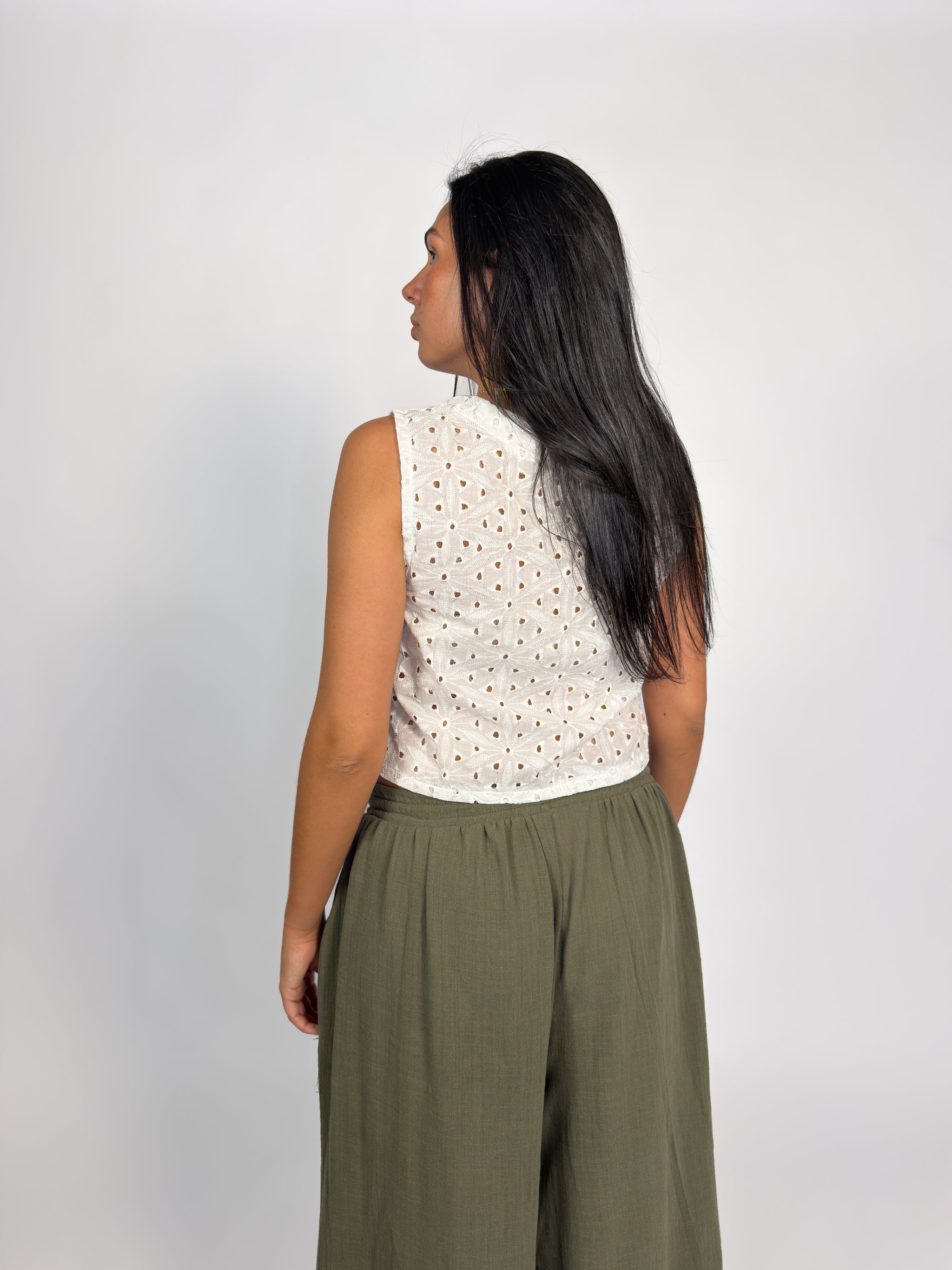 Top bordado lazada