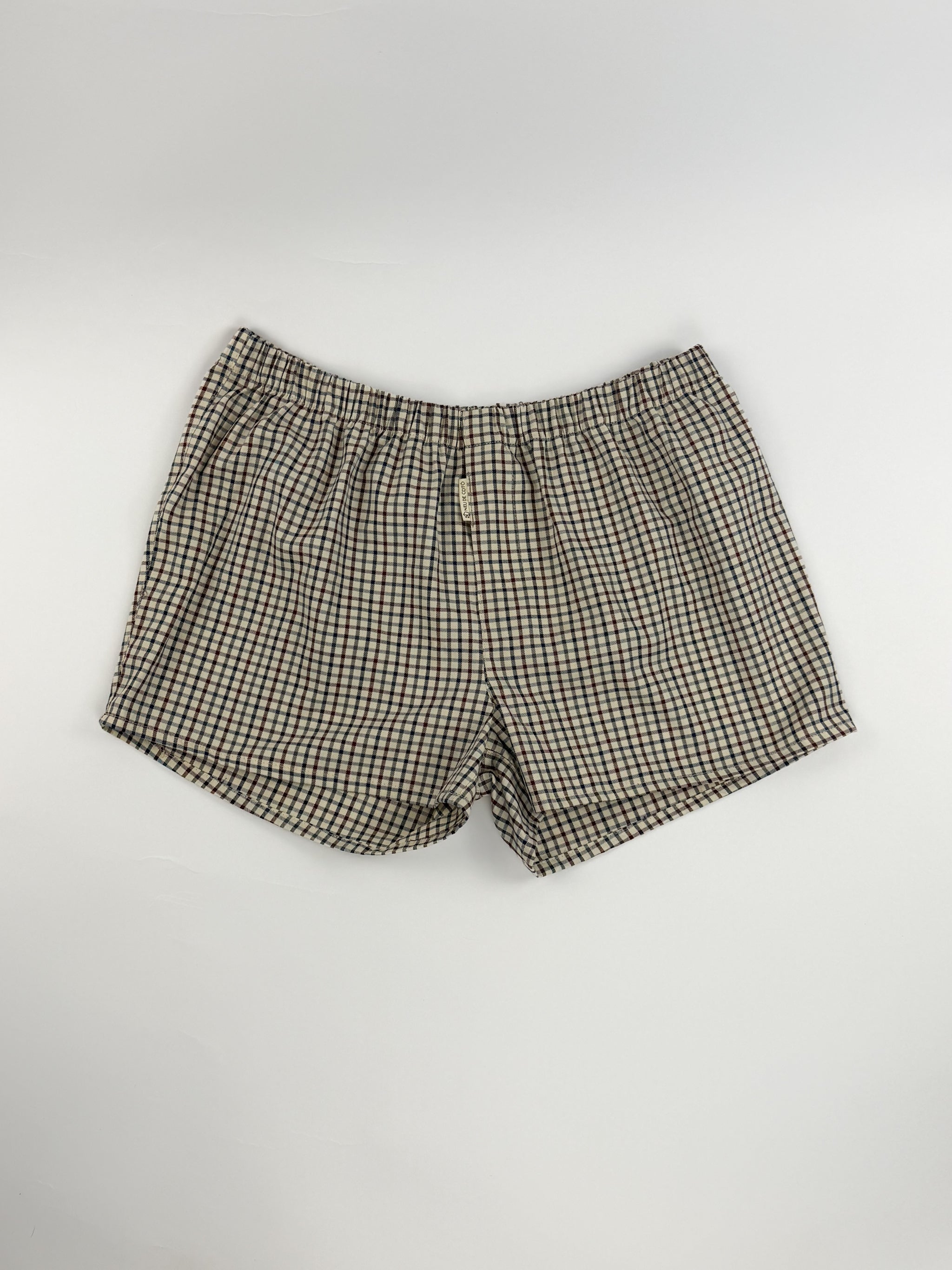Pack boxer unisex granate - estampado cuadros