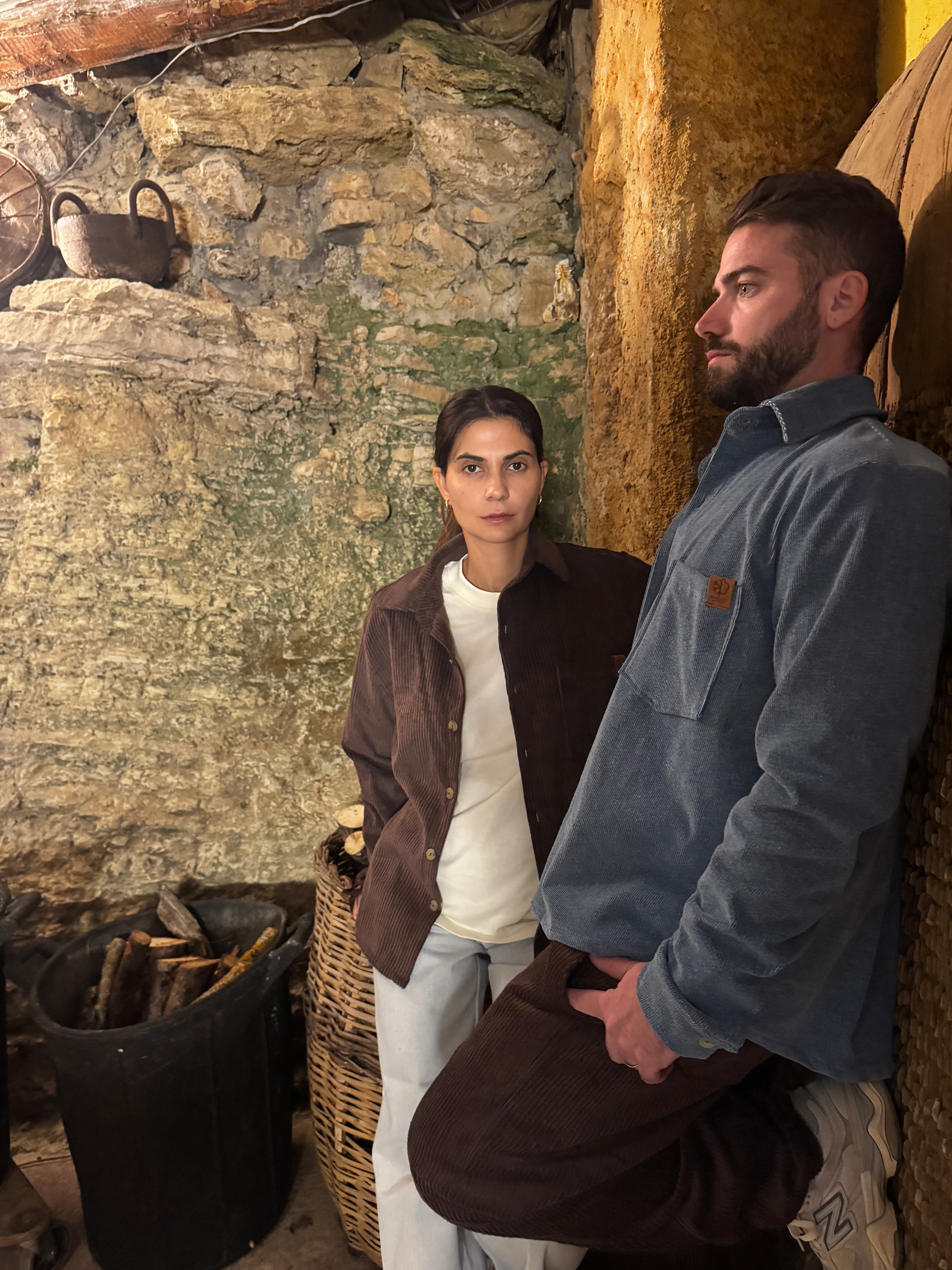 Sobrecamisa pana marrón