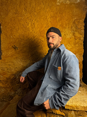 Sobrecamisa micro pana tejana